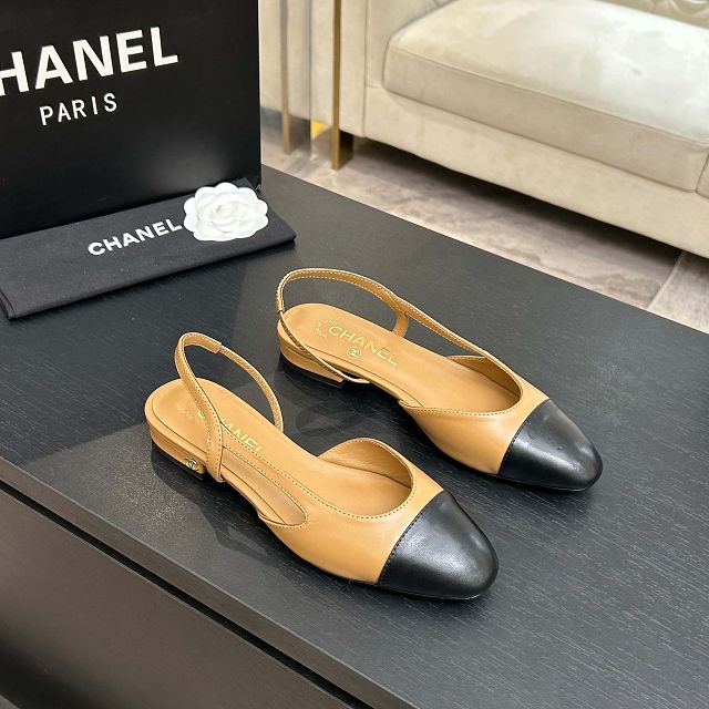CC original lambskin slingbacks CH00420
