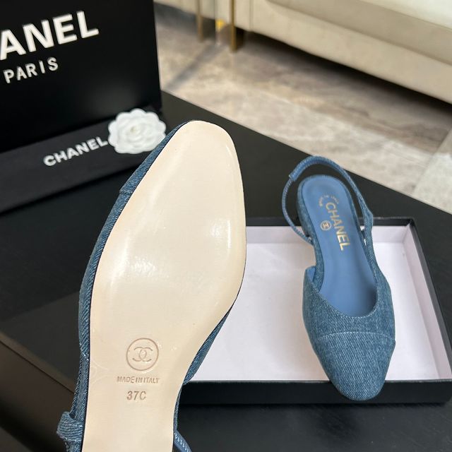 CC original lambskin slingbacks CH00420