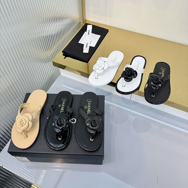 CC original lambskin thongs CH00392