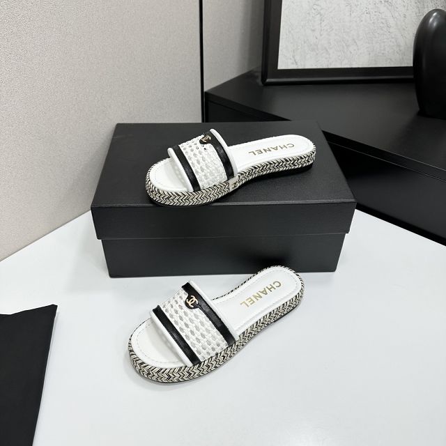 CC original raffia mules CH00381