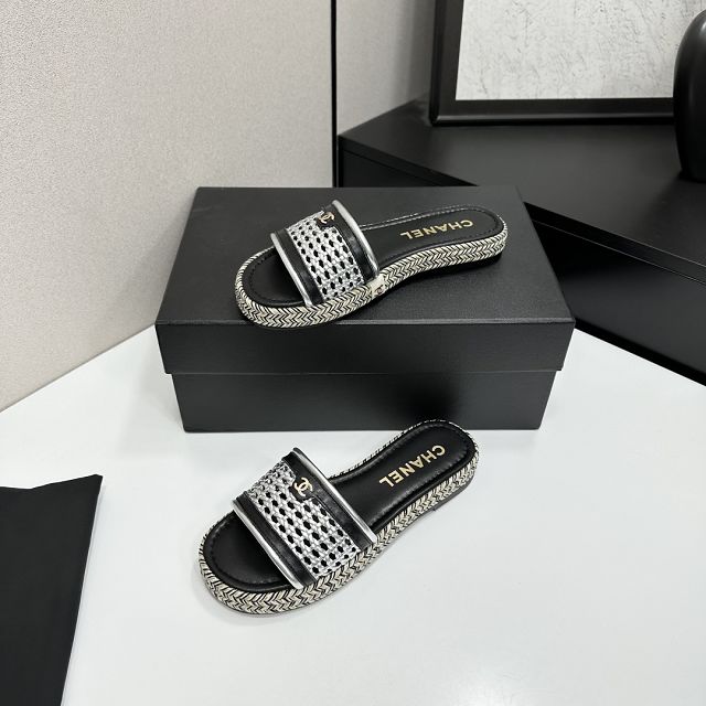 CC original raffia mules CH00381