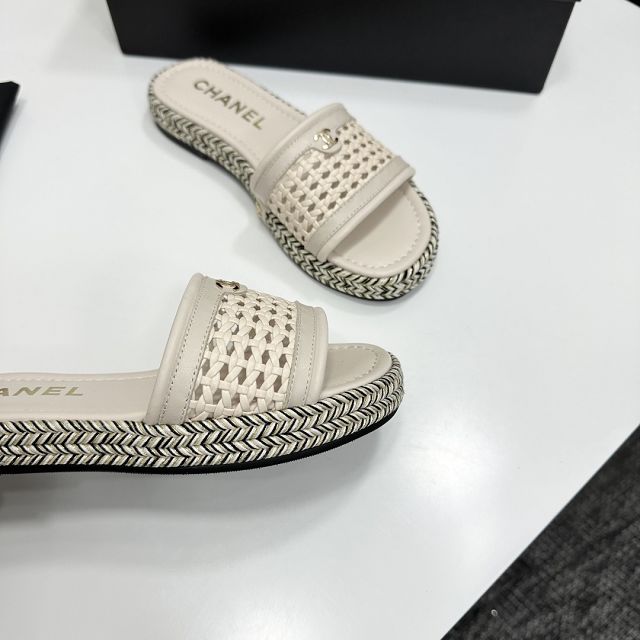 CC original raffia mules CH00381