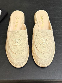 CC original raffia mules CH00389