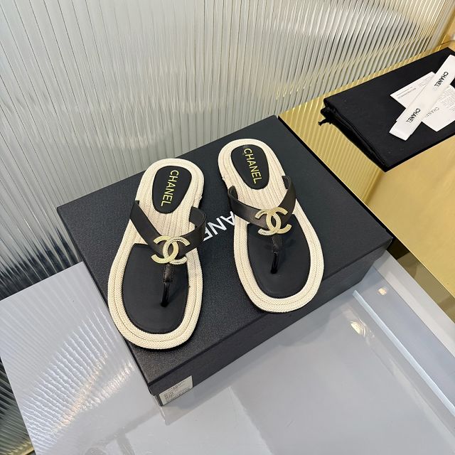 CC original raffia mules CH00391