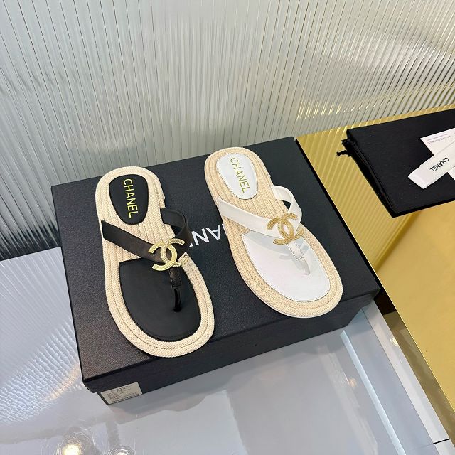 CC original raffia mules CH00391