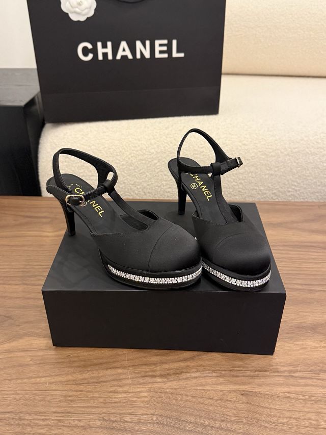 CC original suede calfskin 65mm slingbacks CH00396