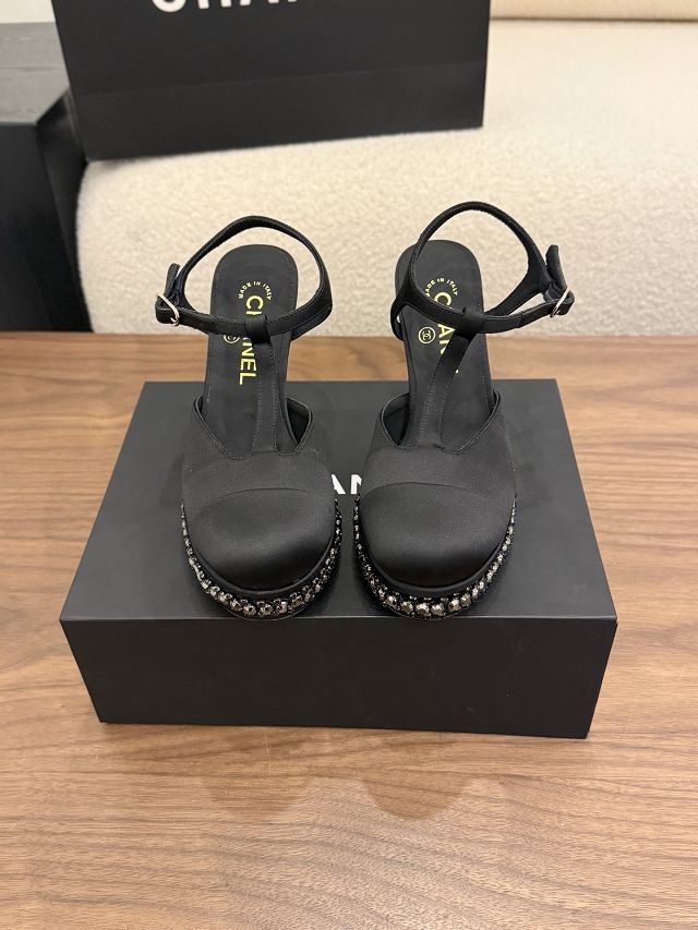 CC original suede calfskin 90mm slingbacks CH00397