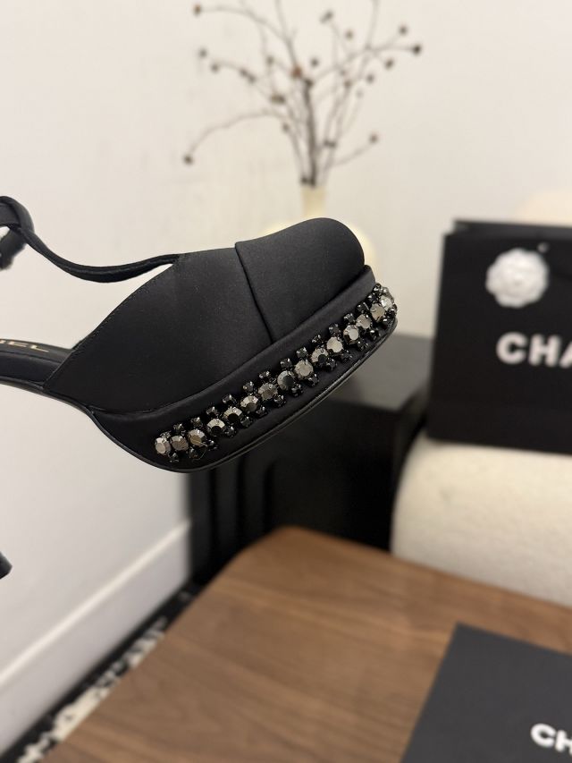 CC original suede calfskin 90mm slingbacks CH00397