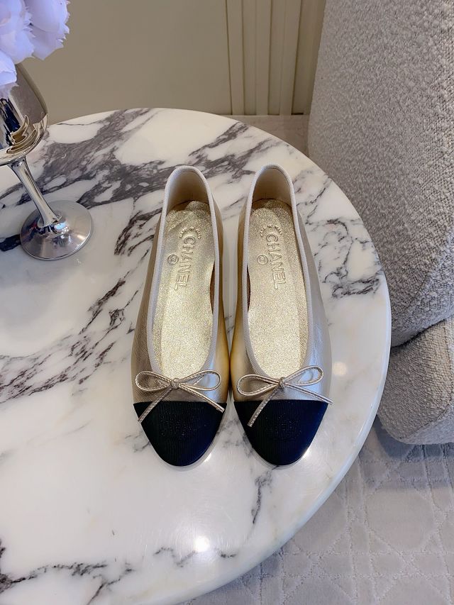 CC original suede calfskin ballet flats CH00401