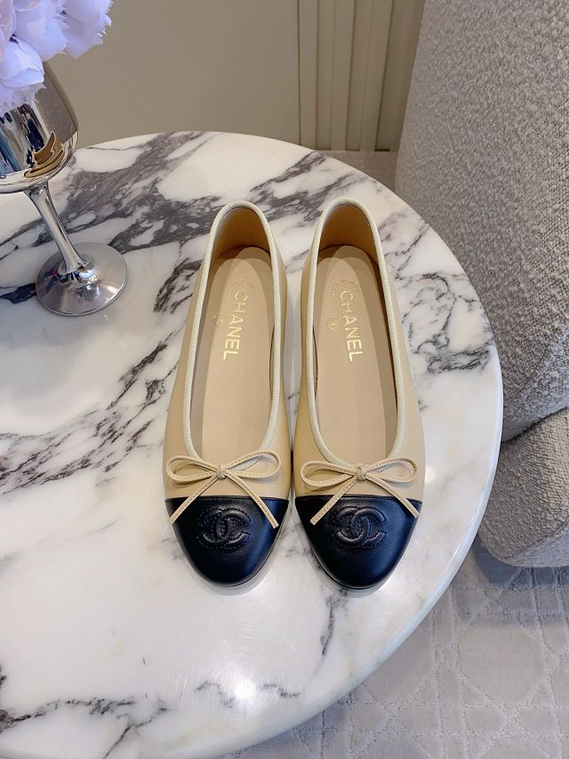 CC original suede calfskin ballet flats CH00401