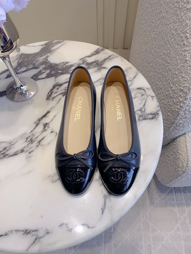 CC original suede calfskin ballet flats CH00401