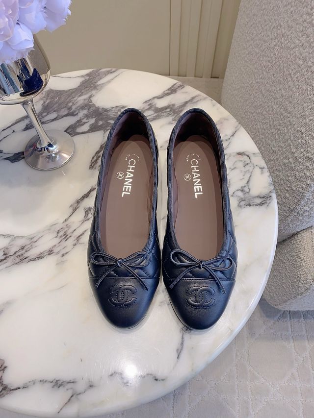 CC original suede calfskin ballet flats CH00401