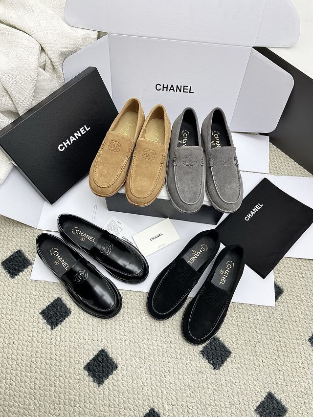 CC original suede calfskin loafers CH00413