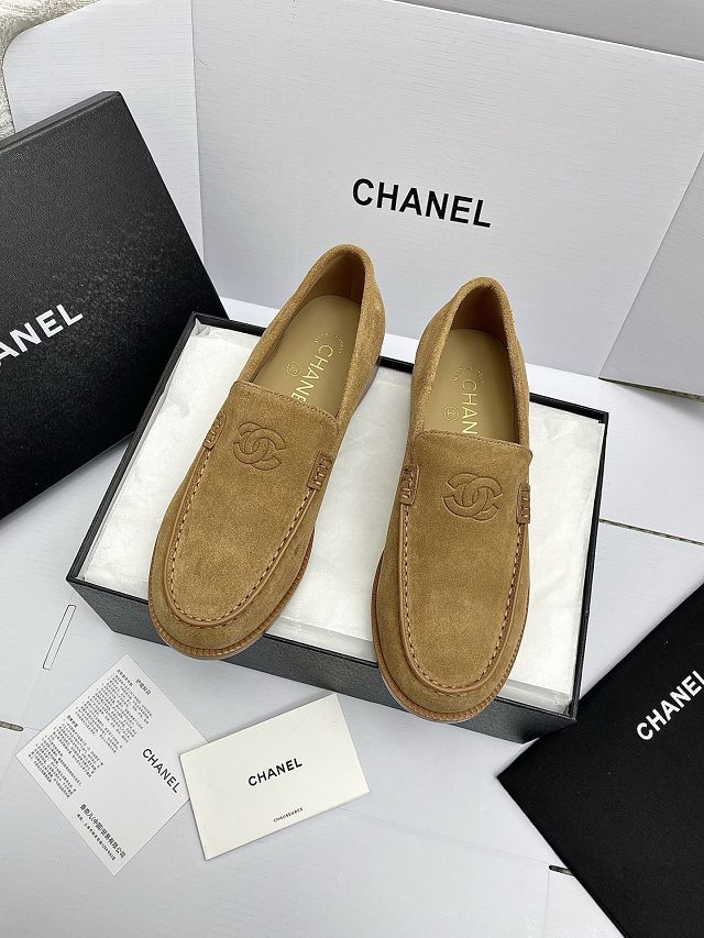CC original suede calfskin loafers CH00413