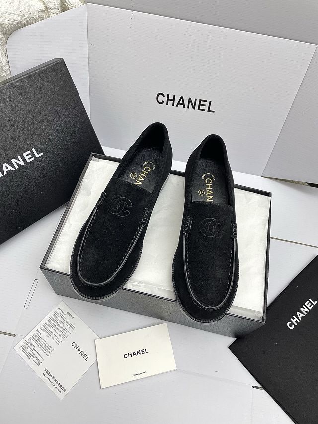 CC original suede calfskin loafers CH00413