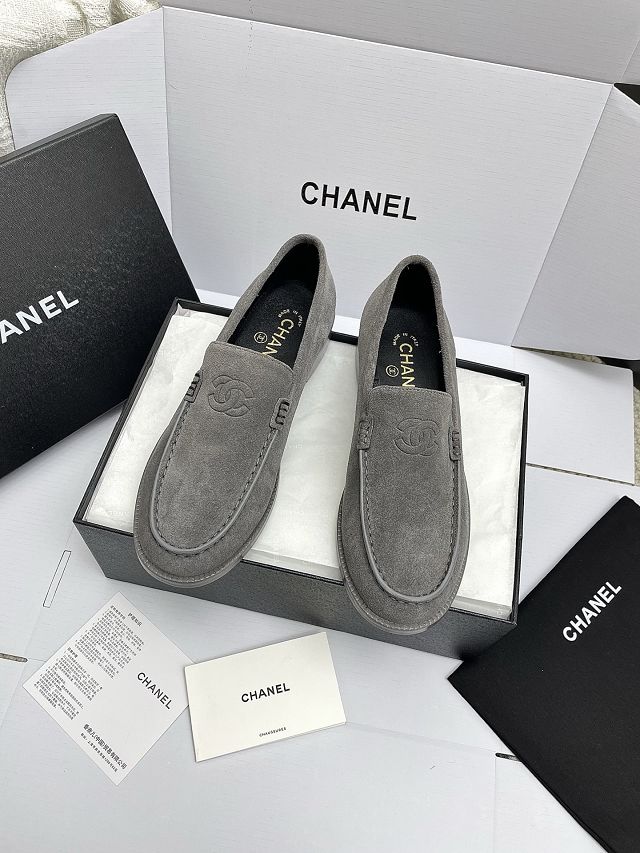 CC original suede calfskin loafers CH00413