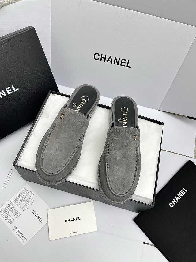 CC original suede calfskin mules CH00414