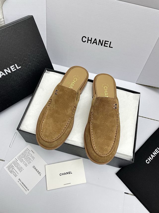 CC original suede calfskin mules CH00414