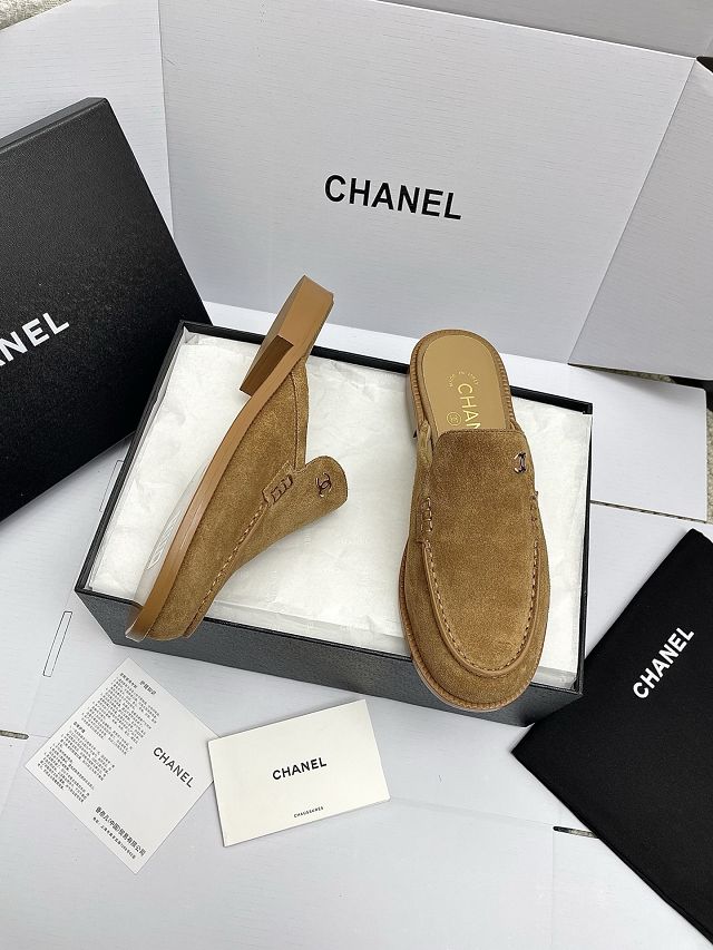 CC original suede calfskin mules CH00414