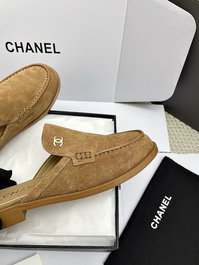 CC original suede calfskin mules CH00414