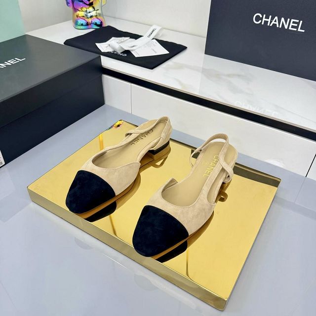 CC original suede calfskin slingbacks CH00429