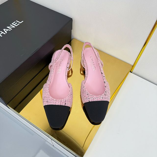 CC original suede calfskin slingbacks CH00429