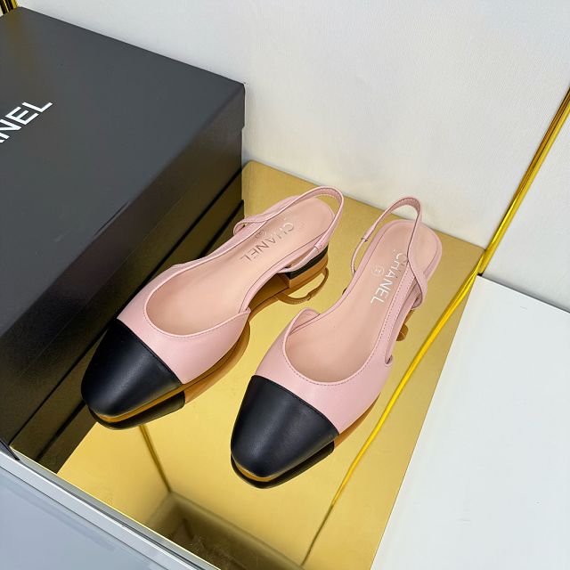 CC original suede calfskin slingbacks CH00429