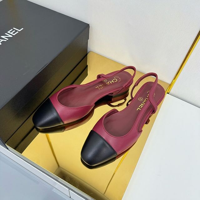 CC original suede calfskin slingbacks CH00429