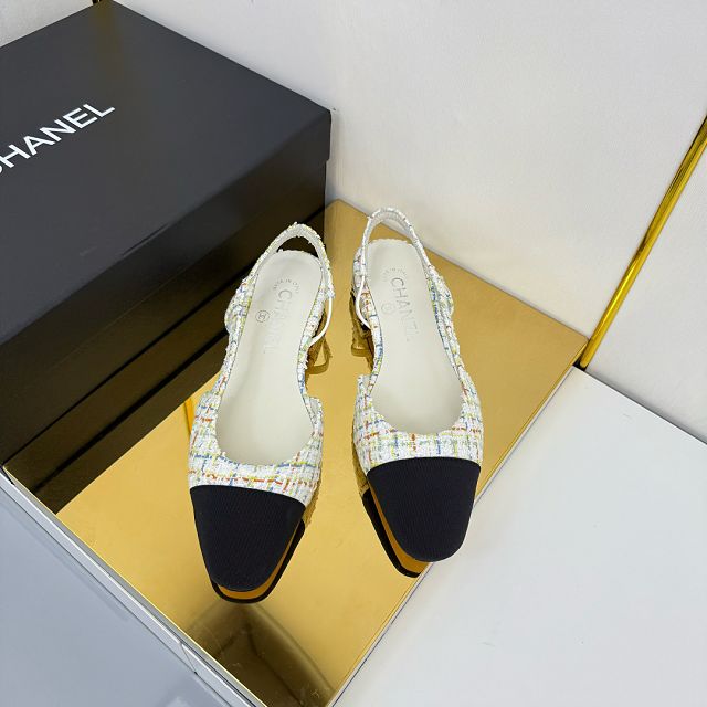 CC original suede calfskin slingbacks CH00429