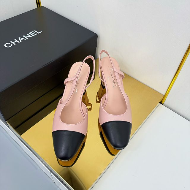 CC original tweed 65mm slingbacks CH00428