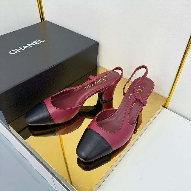 CC original tweed 65mm slingbacks CH00428