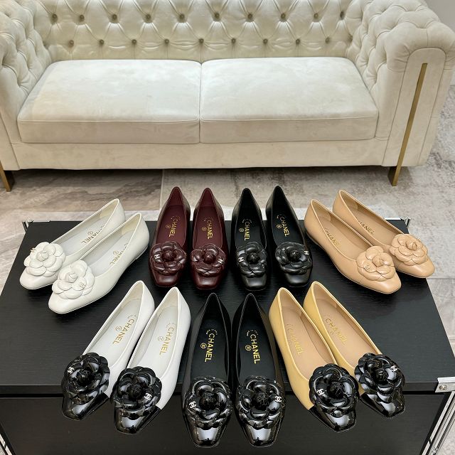 CC original calfskin ballet flats CH00460