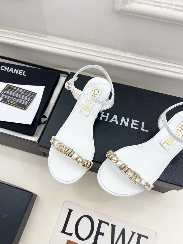 CC original lambskin 30mm mules CH00434