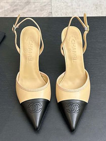 CC original lambskin 90mm slingbacks CH00439