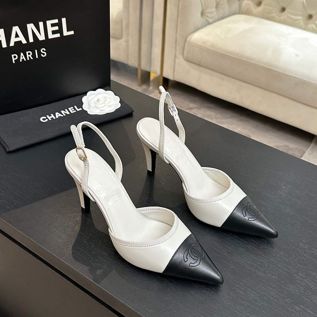 CC original lambskin 90mm slingbacks CH00439