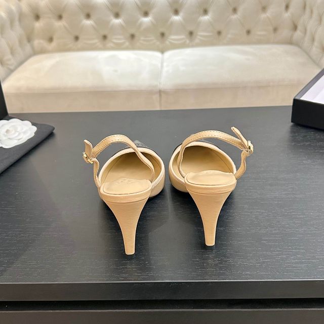 CC original lambskin 90mm slingbacks CH00439