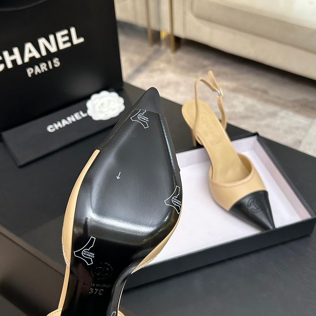 CC original lambskin 90mm slingbacks CH00439