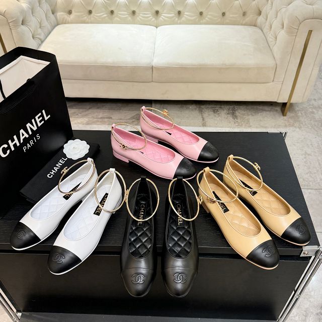 CC original lambskin ballet flats CH00442