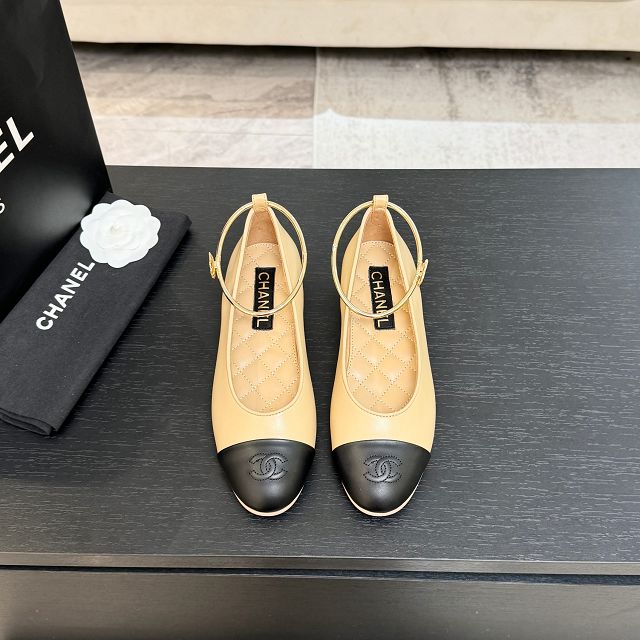 CC original lambskin ballet flats CH00442