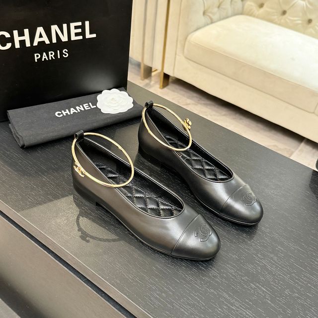 CC original lambskin ballet flats CH00442