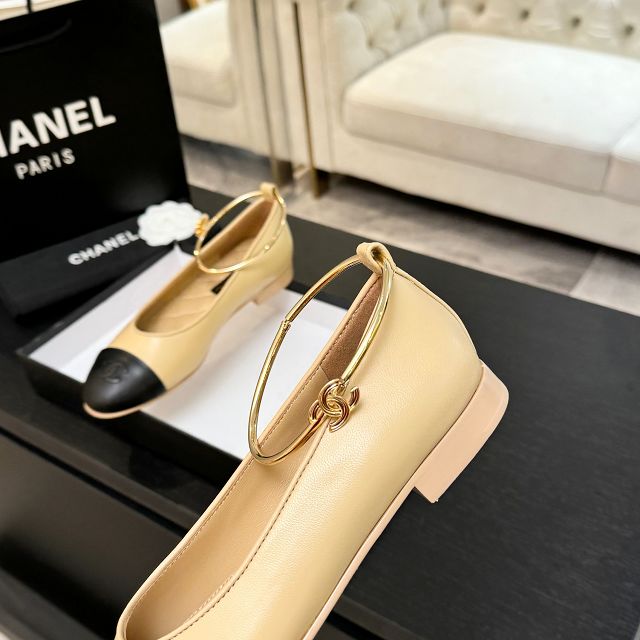 CC original lambskin ballet flats CH00442