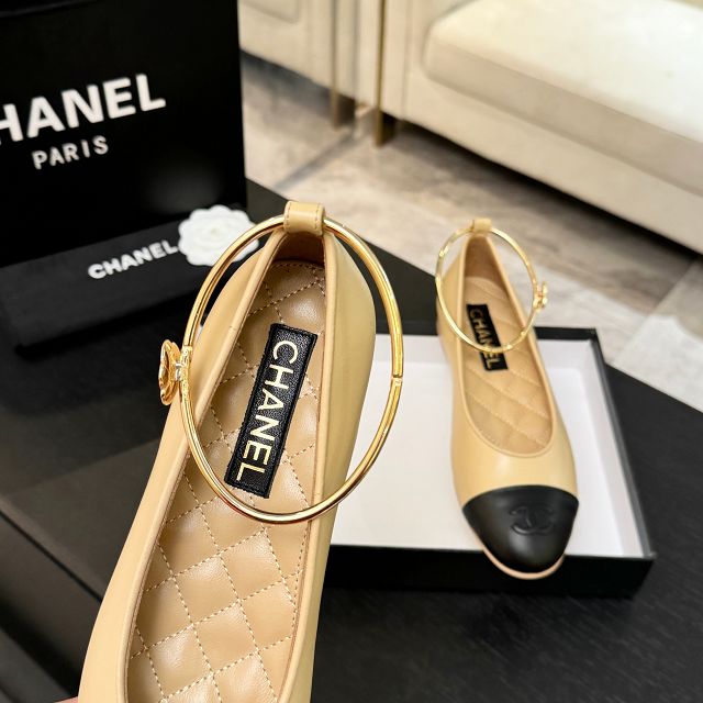 CC original lambskin ballet flats CH00442