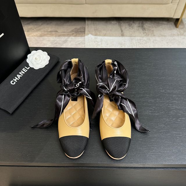 CC original lambskin ballet flats CH00445