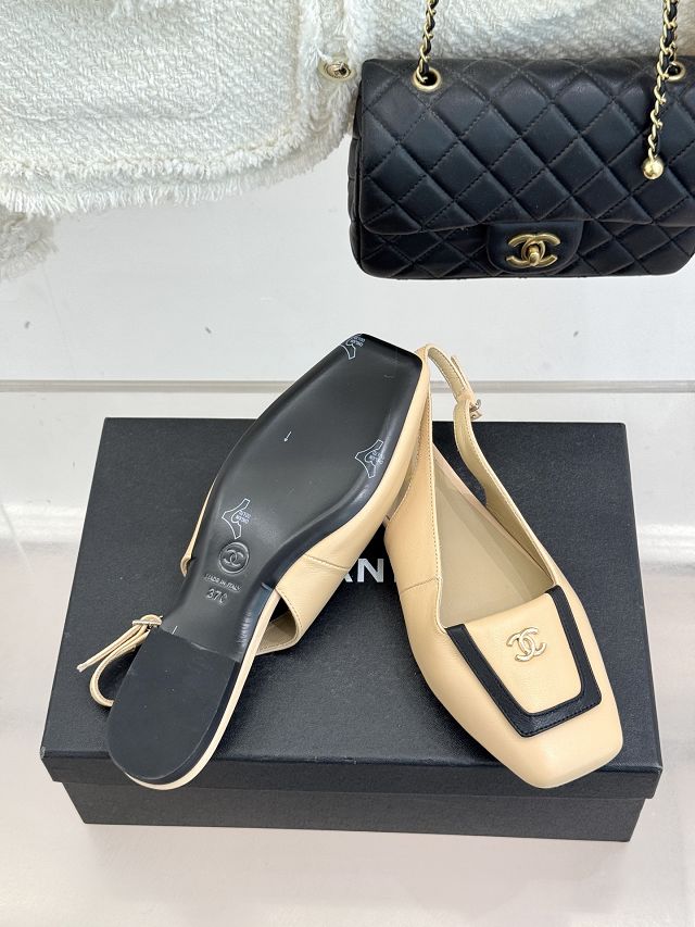 CC original lambskin slingbacks CH00466