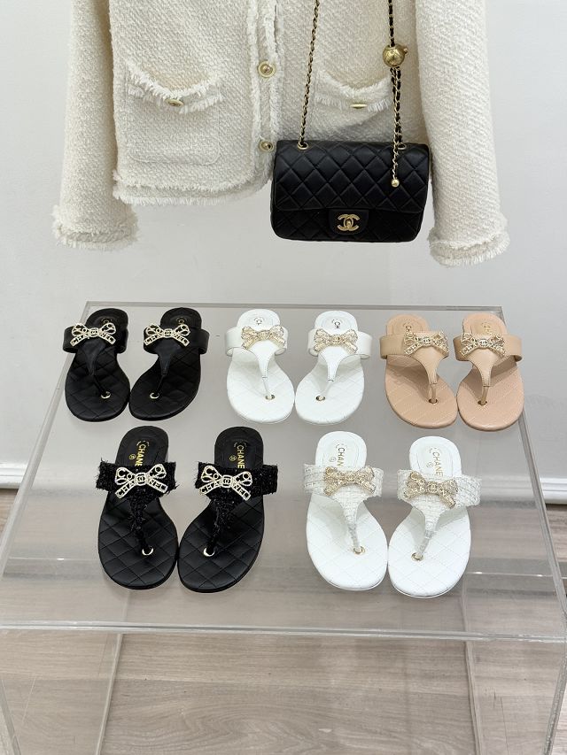 CC original lambskin thongs CH00457