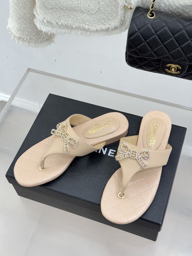 CC original lambskin thongs CH00457