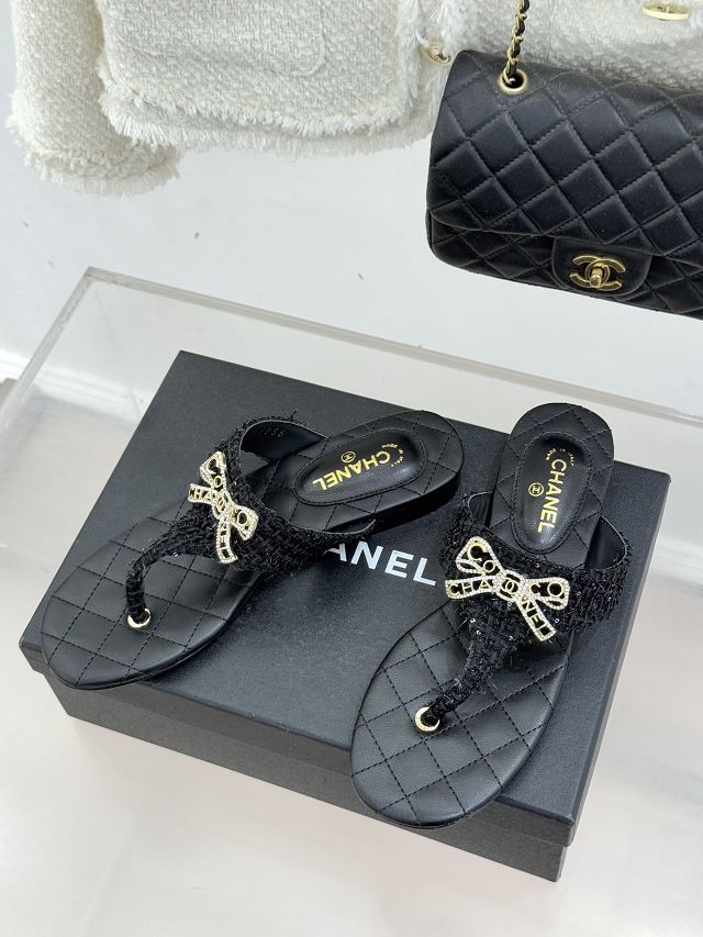 CC original lambskin thongs CH00457