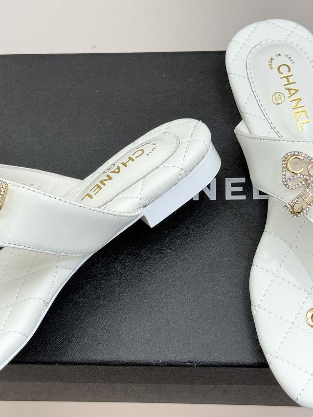 CC original lambskin thongs CH00457