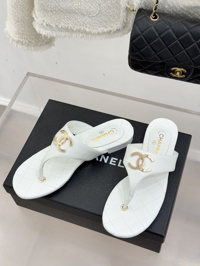 CC original lambskin thongs CH00458