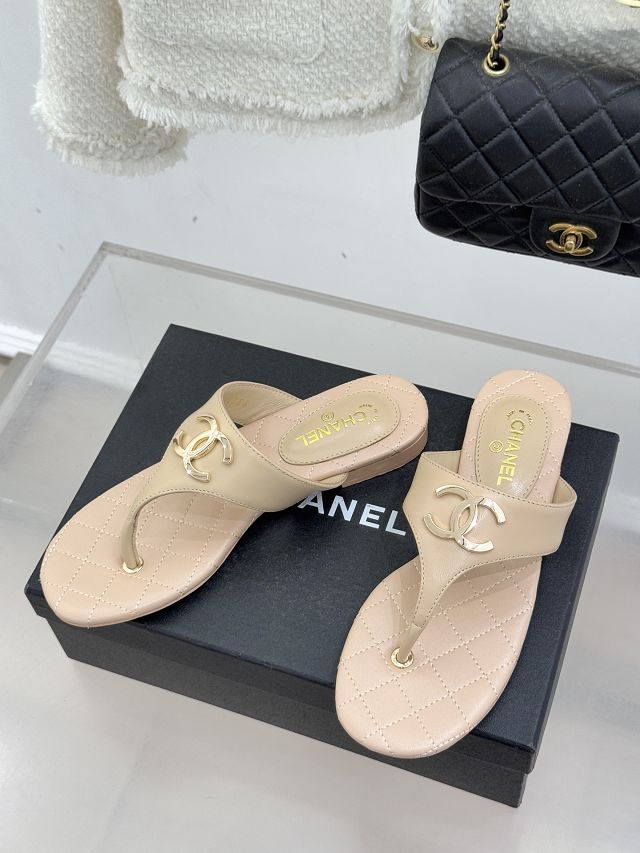 CC original lambskin thongs CH00458